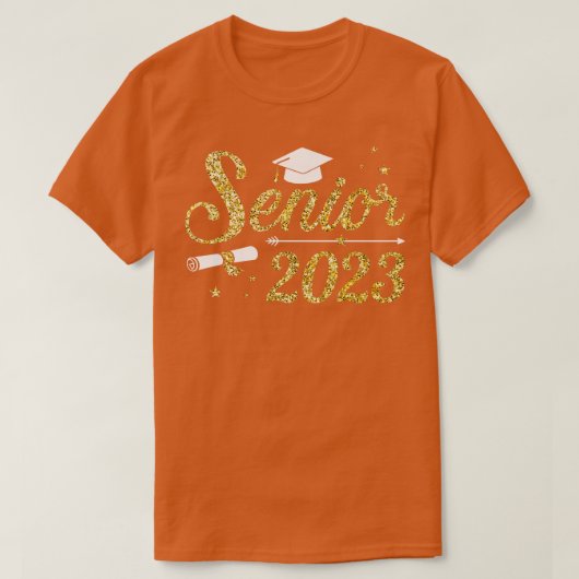 Hogere klasse van het afstuderen van 2023 afstuder t-shirt (Design voorkant)