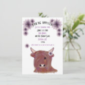 Hogere Koe uitnodiging op zondag|  (Staand voorkant)