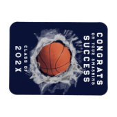 Hogere nacht basketbal magneet (Horizontaal)