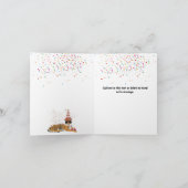 Hogere partij - Dierenfeestdag - Nieuwe jaarkaart Kaart (Binnen)