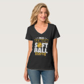 Hogere Softball-spelers Sof T-shirt (Voorkant volledig)