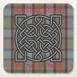 Hogere speldenstaartwieken met Celtic Knot Mok Cup Kartonnen Onderzetters