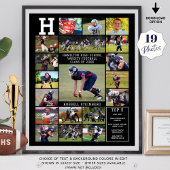 Hogere Sportliefhebber 19 Foto Collage Poster
