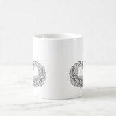 Hogere sprinkhommelvleugels van het leger koffiemok (Center)