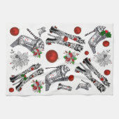 Hogere Stiletto-kerstcadeautjes keukenhanddoek (Horizontaal)