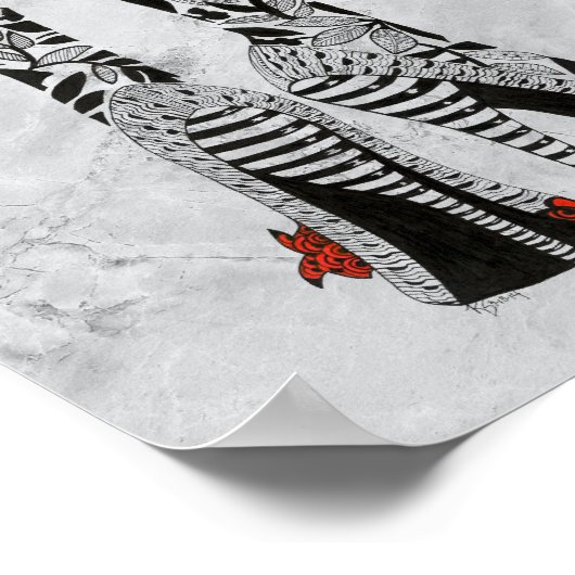 Hogere Stiletto-Mode schoeit Poster (Hoek)