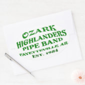 Hogere tekst sticker. ovale sticker (Envelop)