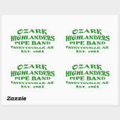 Hogere tekst sticker. ovale sticker (Vel)