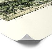 Hogere treinen van Chicago, IL Panoramic Map - 189 Poster (Hoek)