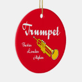 Hogere Trumpet Keramisch Ornament (Rechts)