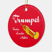 Hogere Trumpet Keramisch Ornament (Links)