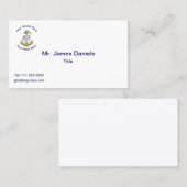 Hogere Visitekaartje van de kustwacht (Voorkant / Achterkant)