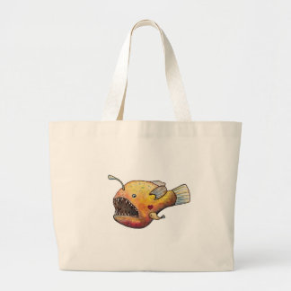 Hogere visliefde grote tote bag