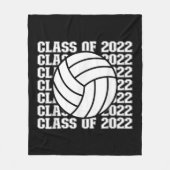 Hogere volleybalklasse fleece deken (Voorkant)