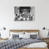 Hogere voorbereidingsklasse aan de Fisk-universite Canvas Afdruk (Insitu (Slaapkamer))