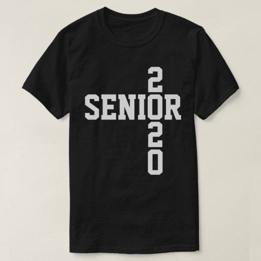 Hogere witte 2020-tekstklasse van 2020 t-shirt (Design voorkant)