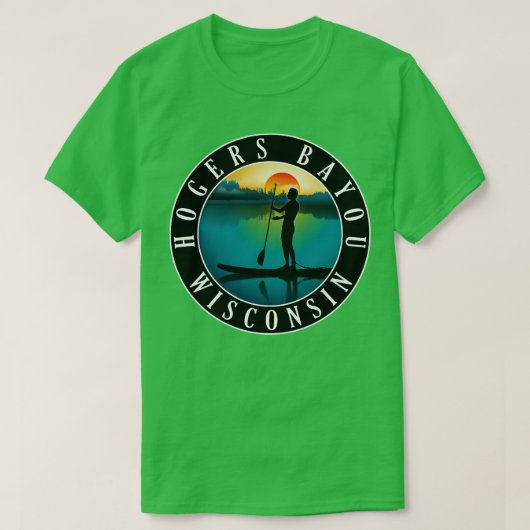 Hogers Wisconsin Paddleboarding T-shirt (Design voorkant)