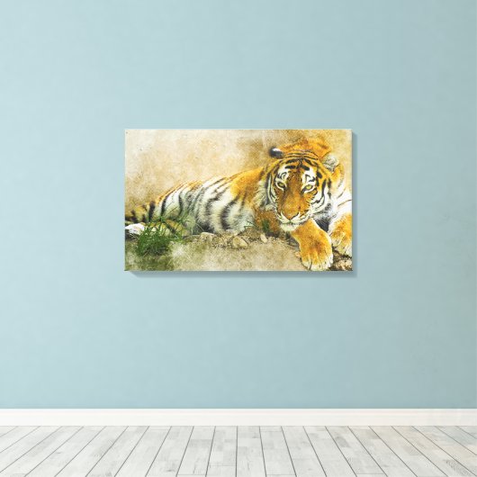 Hogerschilderij Canvas Afdruk (Insitu (Houten vloer))