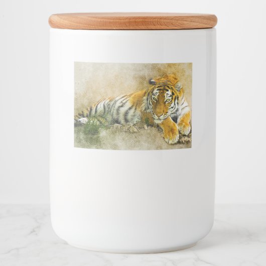 Hogerschilderij Voedselcontainer Etiket (Voorkant)