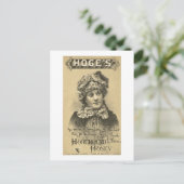 Hoges Horehound Honey Ad  1879 Briefkaart (Staand voorkant)