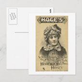 Hoges Horehound Honey Ad  1879 Briefkaart (Voorkant / Achterkant)