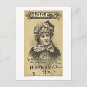 Hoges Horehound Honey Ad  1879 Briefkaart