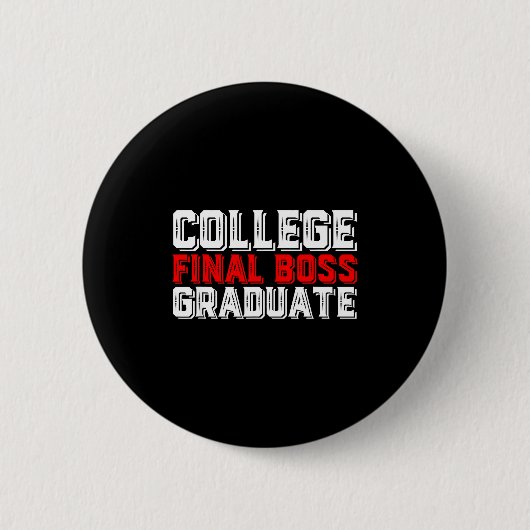 Hogeschool Eindbaas Afgestudeerd Universiteit Desi Ronde Button 5,7 Cm (Voorkant)