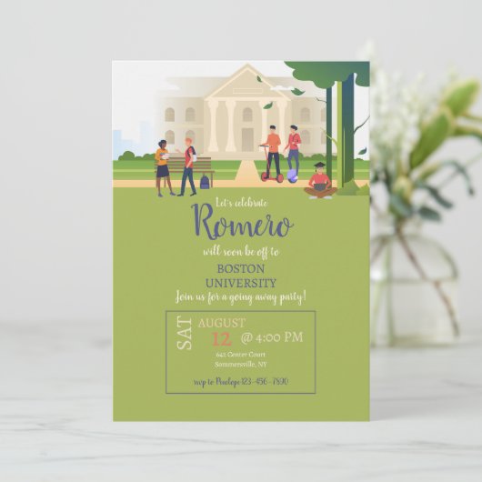 Hogeschool Instelling Kaart (Staand voorkant)