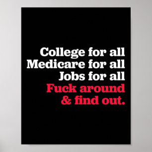 Hogeschool Medicare-banen voor iedereen en kom era Poster