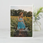 Hogeschool Middelbare School Afstuderen Klasse van Aankondiging (Staand voorkant)