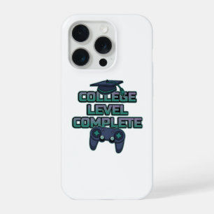 Hogeschool Niveau Compleet Gamer Afstudeer Neon iPhone 15 Pro Case