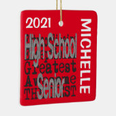 Hogeschool Senior Extraordinaire CUSTOM Keramisch Ornament (Rechts)