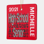 Hogeschool Senior Extraordinaire CUSTOM Keramisch Ornament (Links)