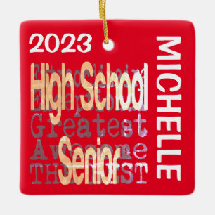 Hogeschool Senior Extraordinaire CUSTOM Keramisch Ornament