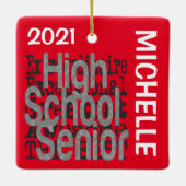 Hogeschool Senior Extraordinaire CUSTOM Keramisch Ornament (Achterkant)