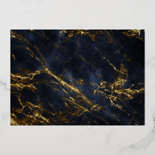 hogeschool | Universiteitsfoto DK Blue Gold Afstud Folie Uitnodiging (Achterkant)