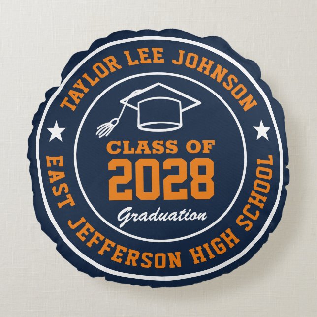 Hogeschool voor Afstuderen College Afstudeerder Rond Kussen (Voorkant)