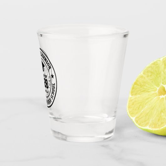 Hogeschool voor Afstuderen College Afstudeerder Shot Glas (Rechts)