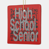 Hogeschool voor hoger onderwijs keramisch ornament (Links)