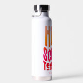 Hogeschoolleerkracht Rood Oranje Ombre Waterfles (Rechts)