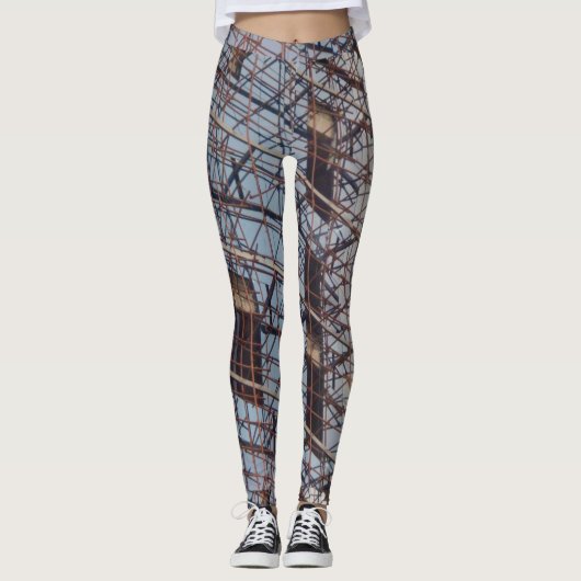 Hogesnelheidsbouw in de derde wereld leggings (Voorkant)