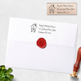 Hogesnelheidslijn Name & Address Stamp Rubberstempel