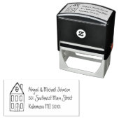 Hogesnelheidslijn Name & Address Stamp Zelfinktende Stempel (In situ)