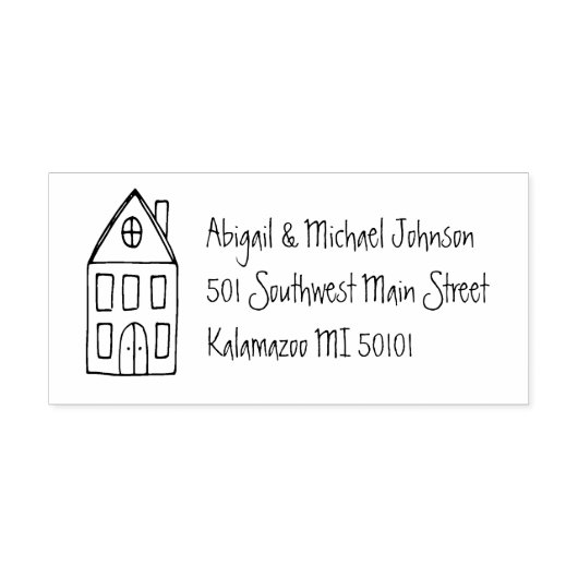 Hogesnelheidslijn Name & Address Stamp Zelfinktende Stempel (Design)