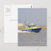 Hogesnelheidspolitieboot Briefkaart (Voorkant / Achterkant)