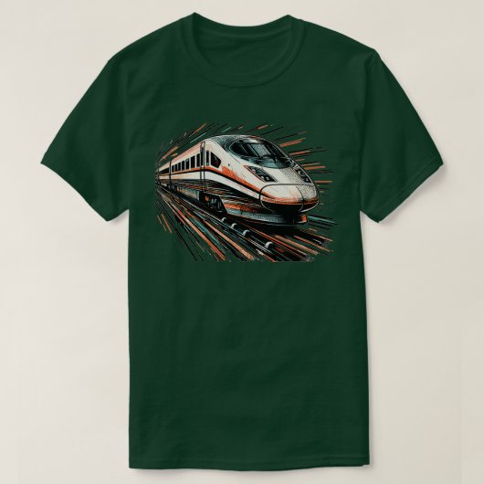 Hogesnelheidsspoor T-shirt (Design voorkant)