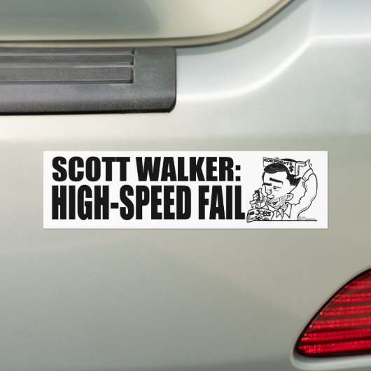 Hogesnelheidsstoring Bumpersticker (Op auto)