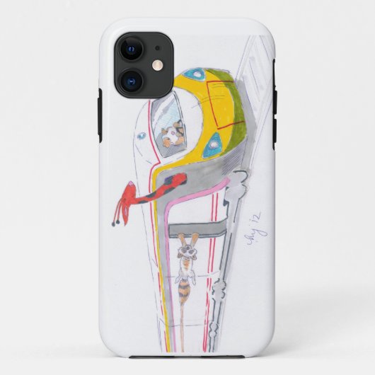 hogesnelheidstrein - cartoon en cavia - giraf Case-Mate iPhone case (Achterkant)