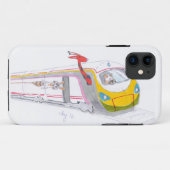 hogesnelheidstrein - cartoon en cavia - giraf Case-Mate iPhone case (Achterkant (horizontaal))
