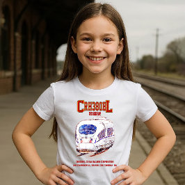 Hogesnelheidstrein CRH380BL China Railway Elektris T-shirt